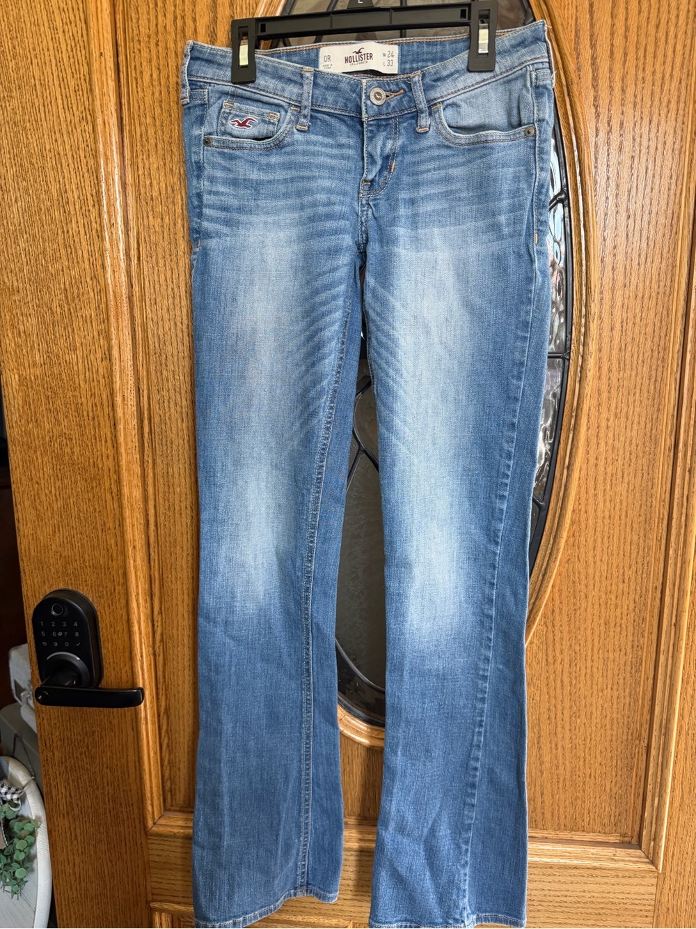 Hollister Women's Light Blue Bootcut Jeans
